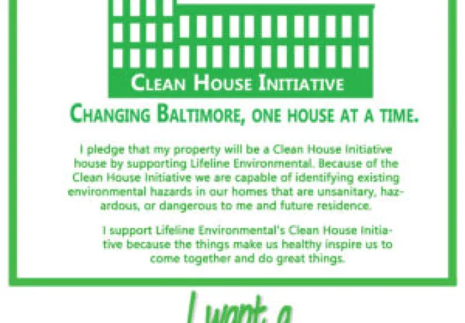 Take The Clean House Initiative Pledge