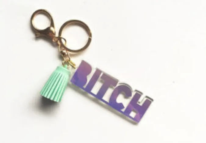 bitch keychain