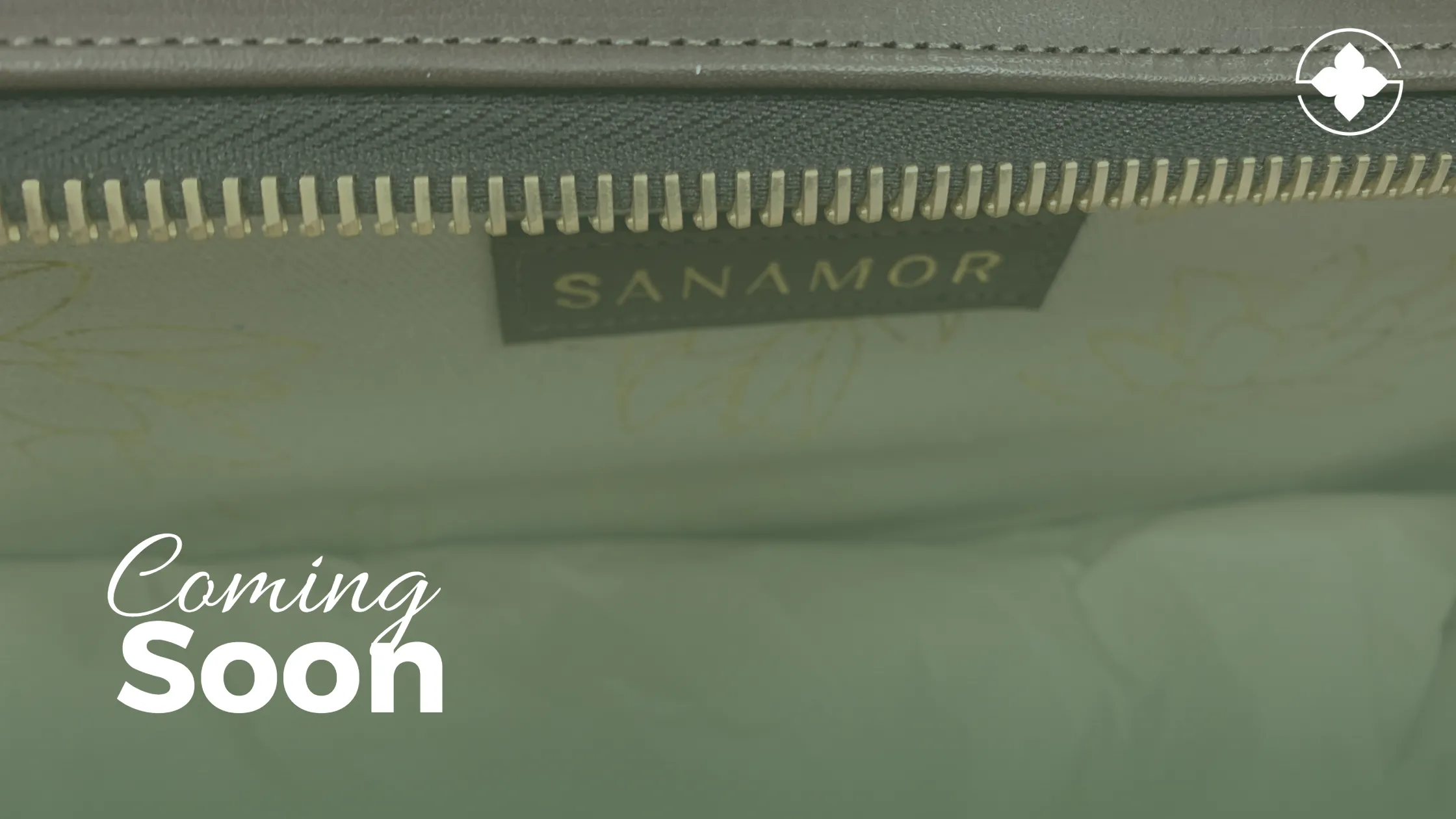 Photo of interior bag with zipper.