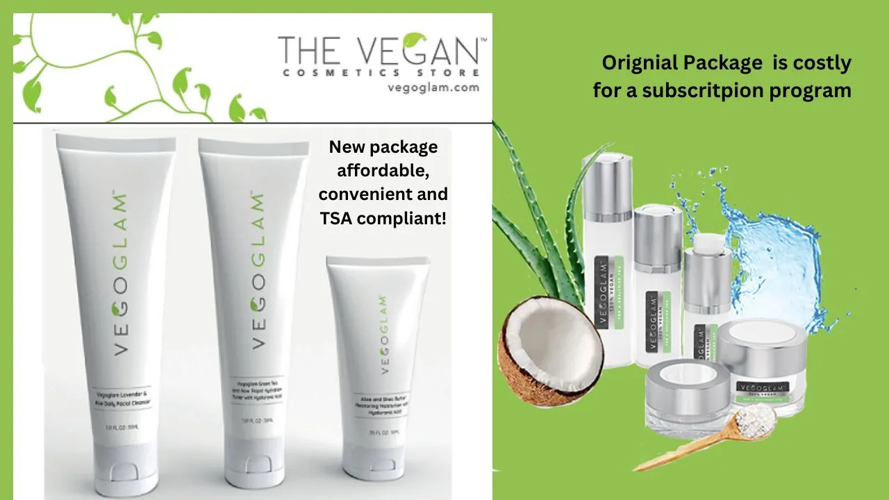 The Vegoglam 3-step Skincare Routine Subscription Pack
