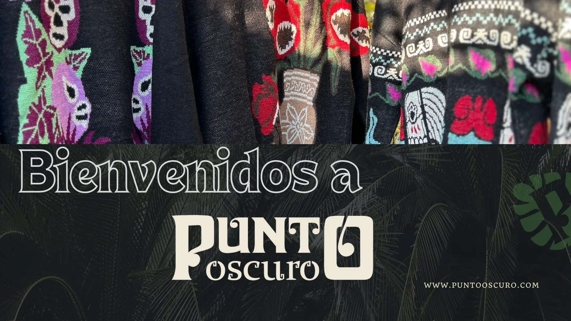 Pictured: Punto Oscuro Welcome page