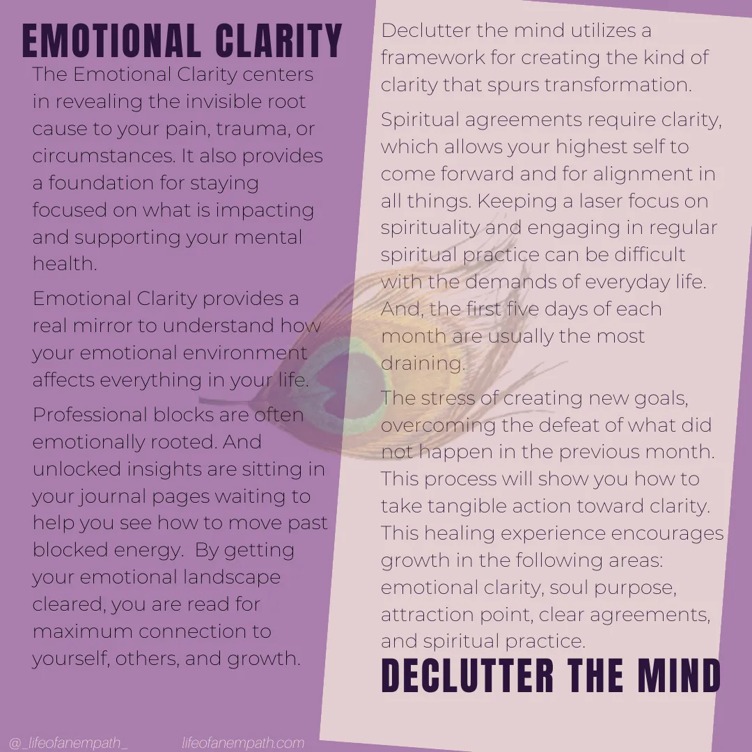 Emotional Clarity and Declutter the Mind