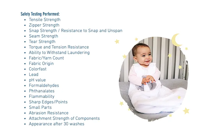 Sleep Sack, Baby Wearable Lovey Blanket Safety Standards