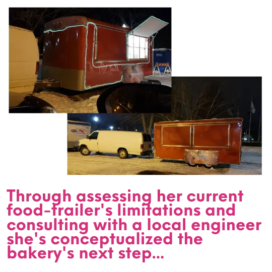 Michelle's current food-trailer pictured