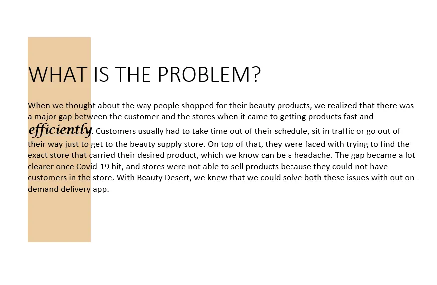 What is the problem?