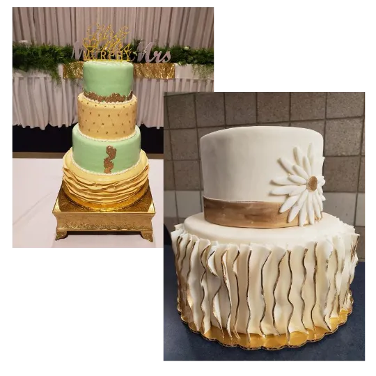 Custom Cake Examples pictured