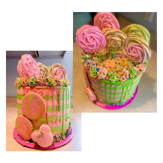Macaron Creative Cake pictured