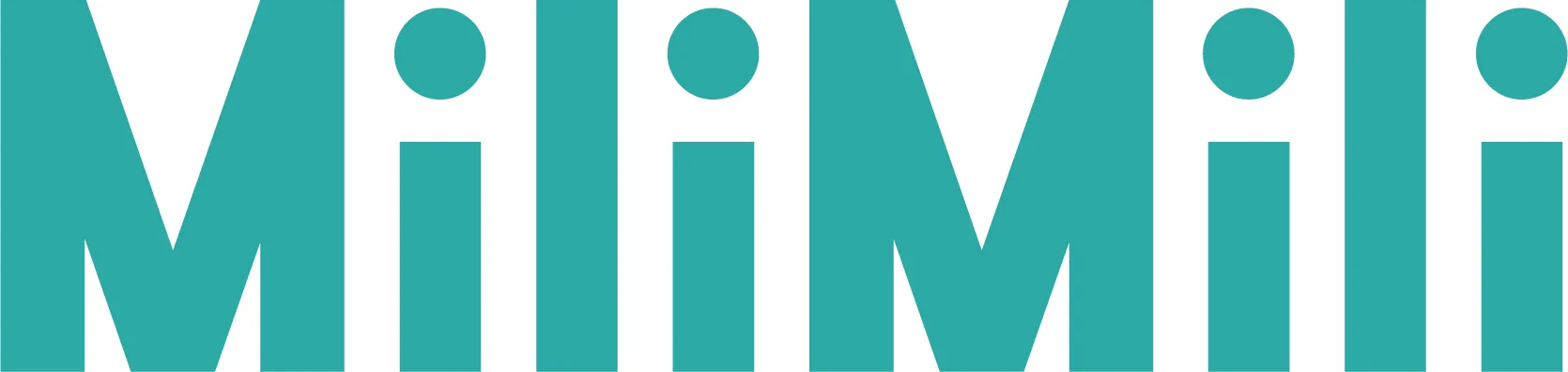 milimili logo in teal