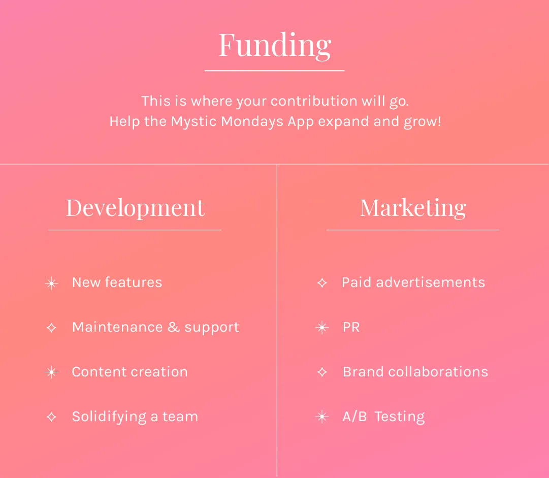 Mystic Mondays Funding