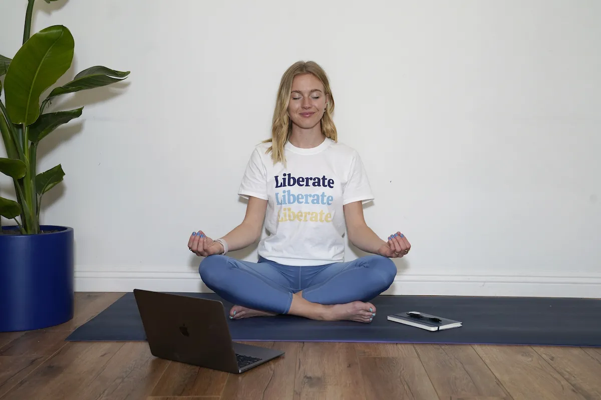 Meditating and Journaling