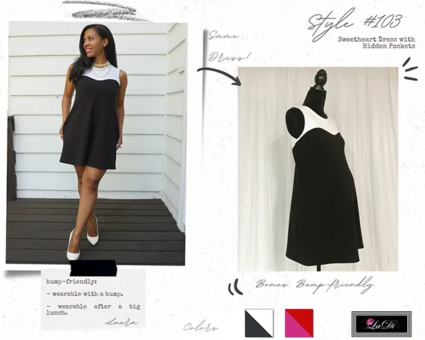 LaDi Sweetheart Dress is Bump-friendly