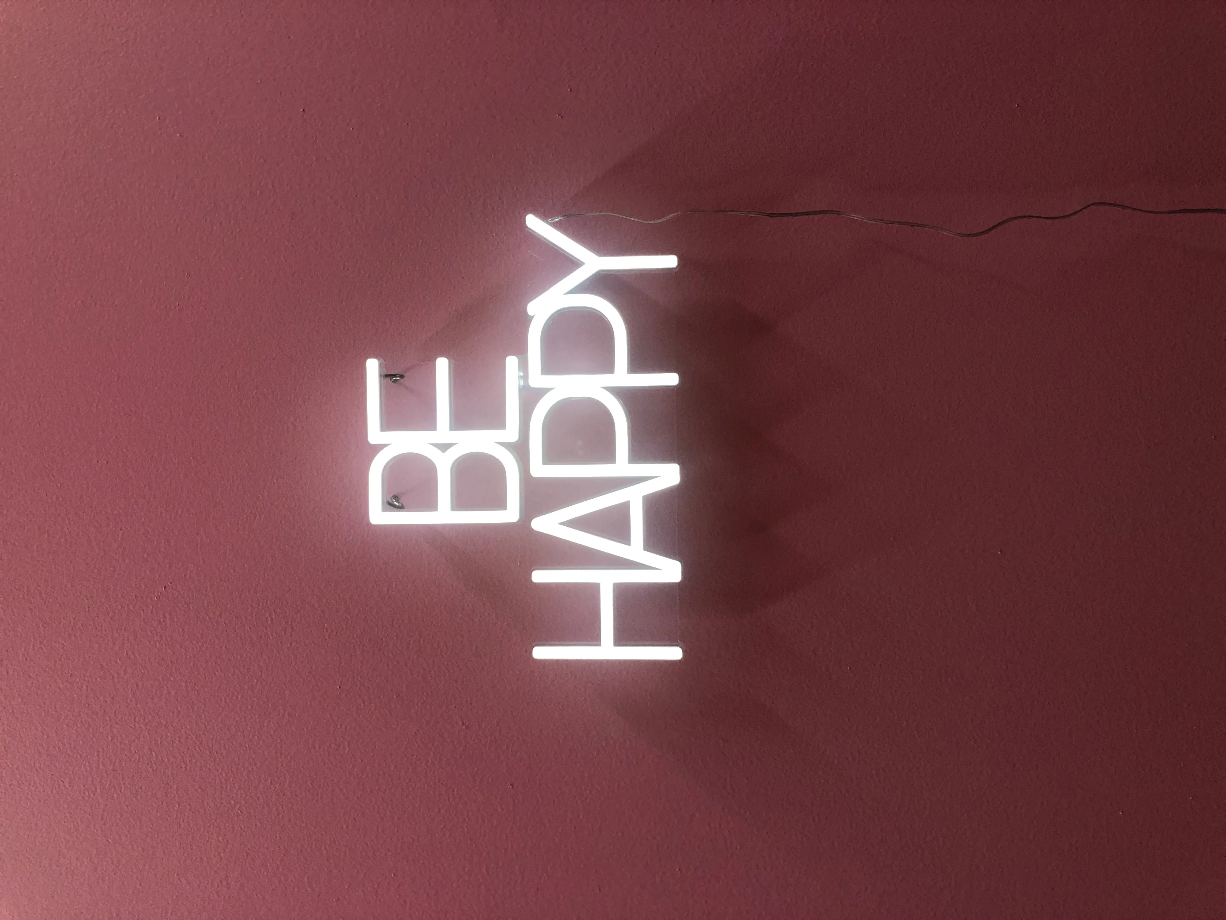 "BE HAPPY" wall decor
