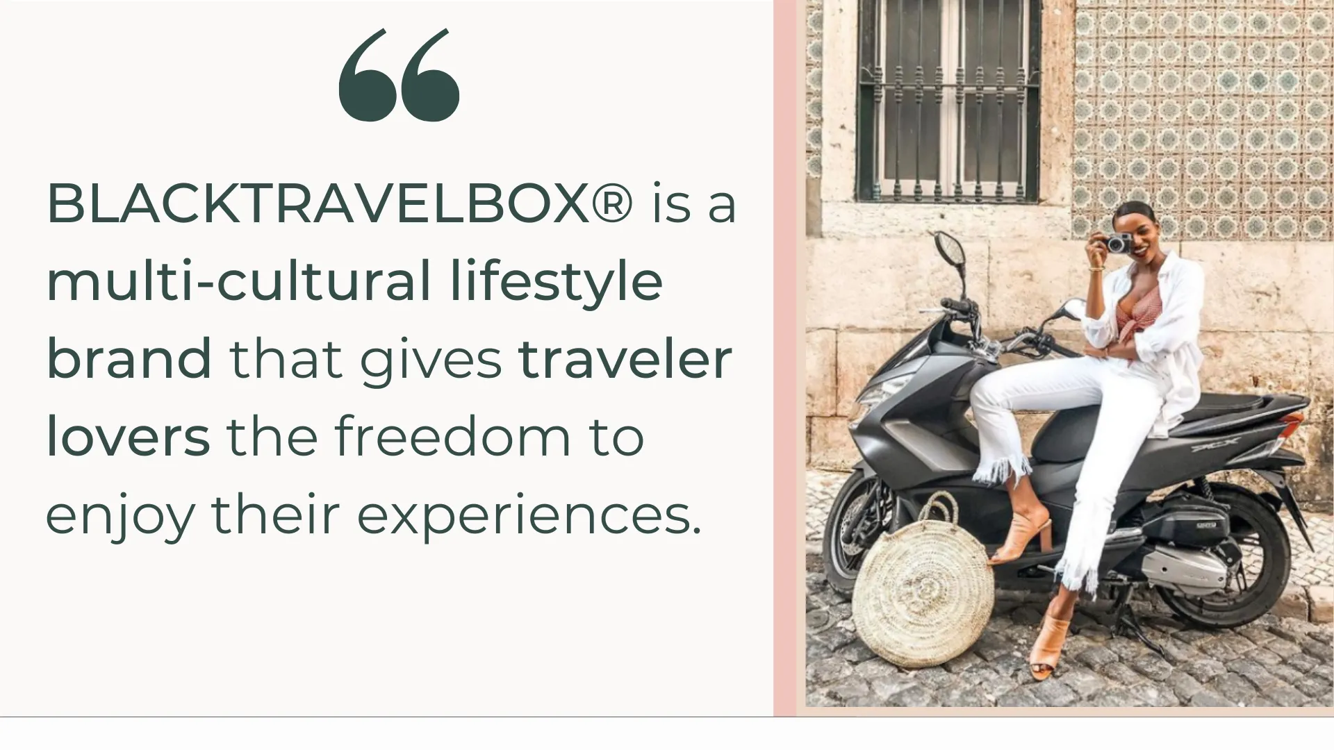 BLACKTRAVELBOX® is a multi-cultural lifestyle brand that gives traveler lovers the freedom to enjoy their experiences.