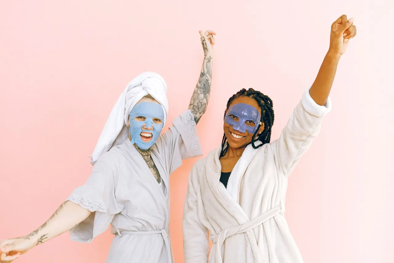 women at a spa excited