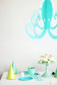 Chandelier By NK Turquoise Octopus Party