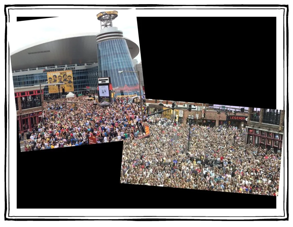 Crowds at CMA 2016