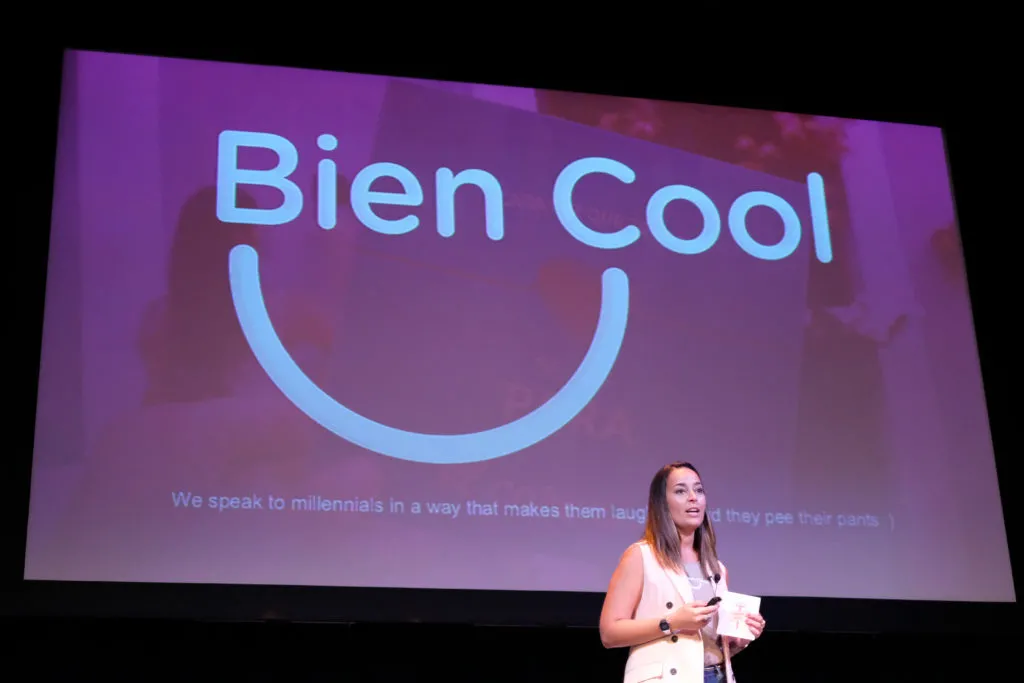 14 de julio de 2017 San Juan Puerto Rico. Demo Day generacion 3 de Parallel 18 . Actividad se llevo a cabo en el teatro Emilio S. Belaval de la Universidad del Sagrado Corazon . En la foto Jossie Arroyo de Bien Cool . (photo by: Jose R. Madera)