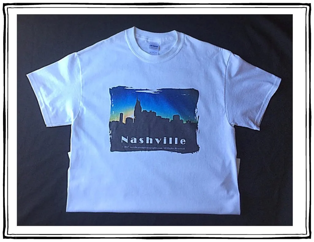 Nashville Silhouette Image T shirt