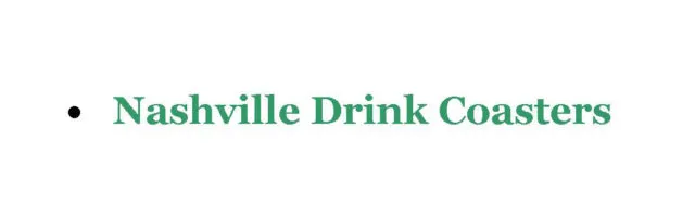 Redo Nashville Drink Coasters