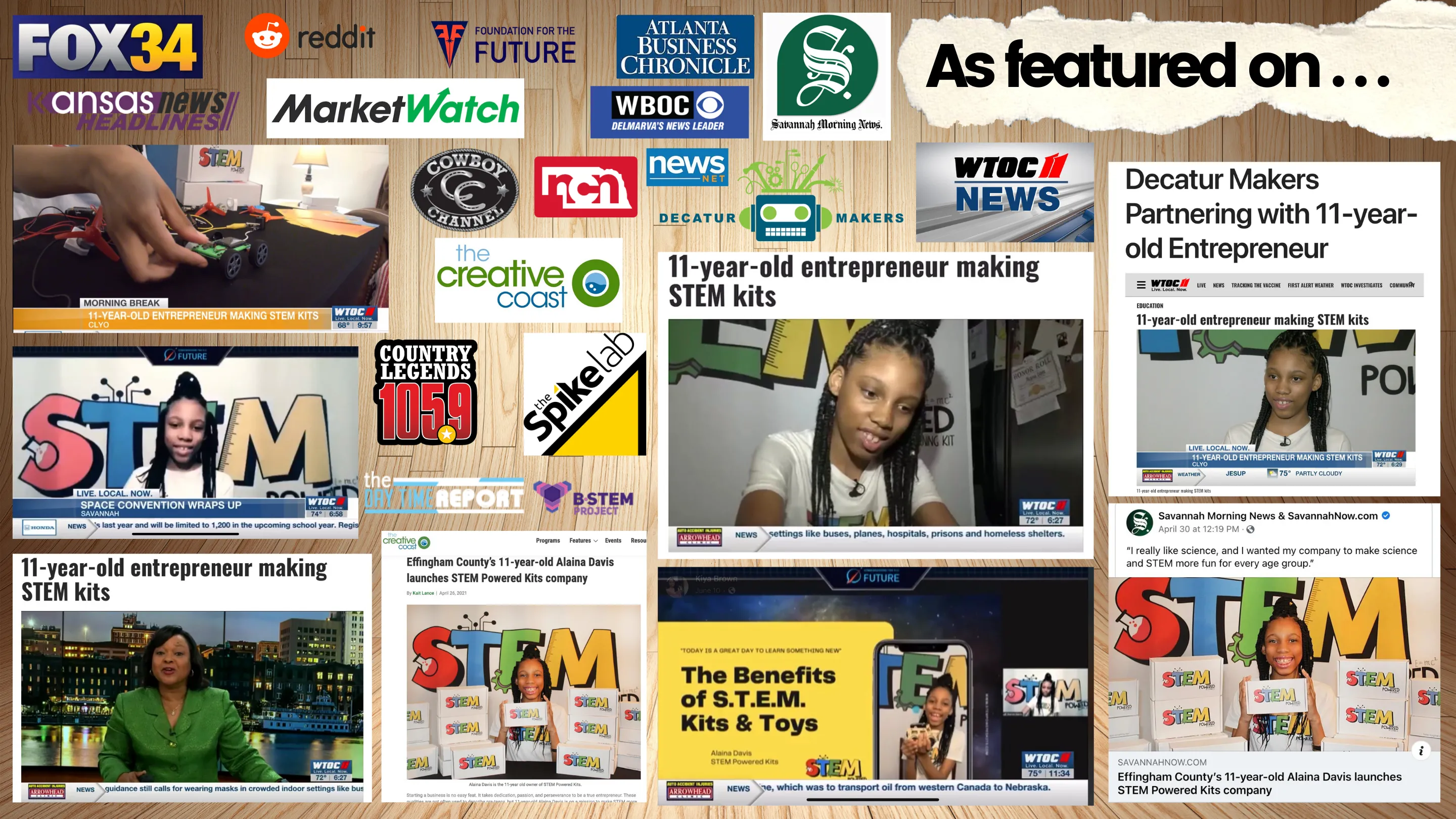 STEM POWEREDK KITS FEATURED ON WTOC, CREATIVE COAST, SAVANNAH MORNING NEWS AND MANY MORE
