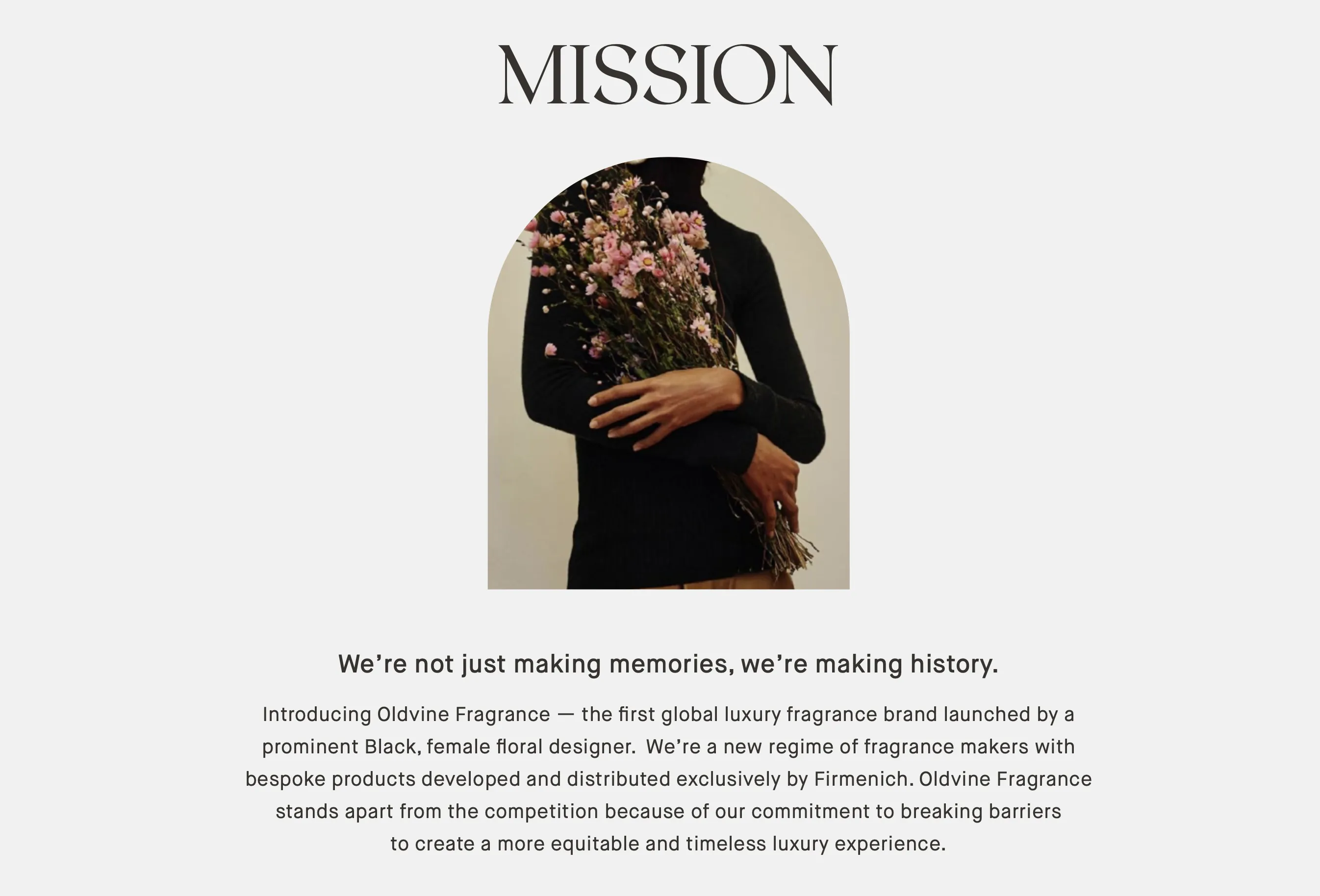 Oldvine Fragrance"s Mission Statement