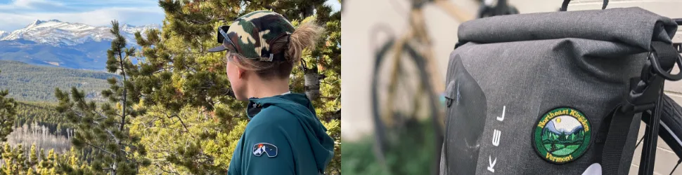 Patch on Shoulder; Patch on Bike Bag