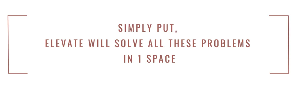 Quote that says "simply put Elevate will solve all these problems under one roof"