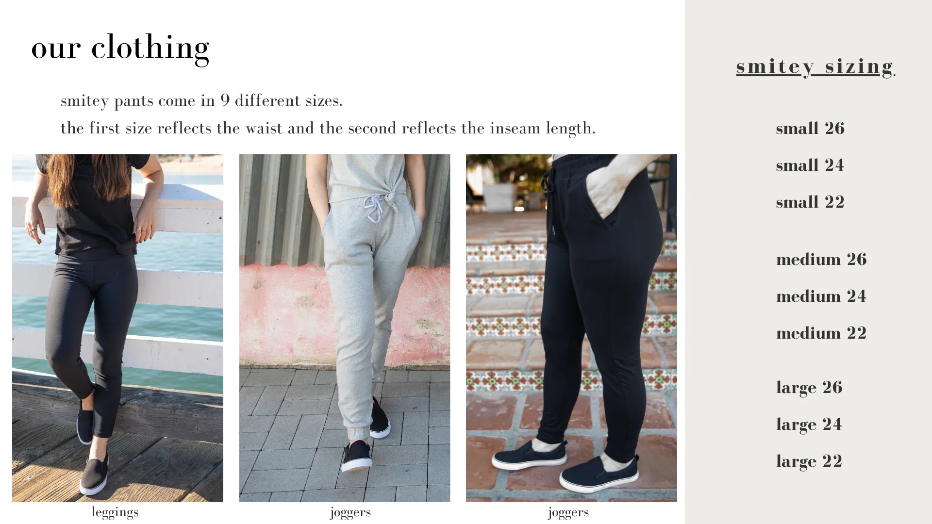 our clothing