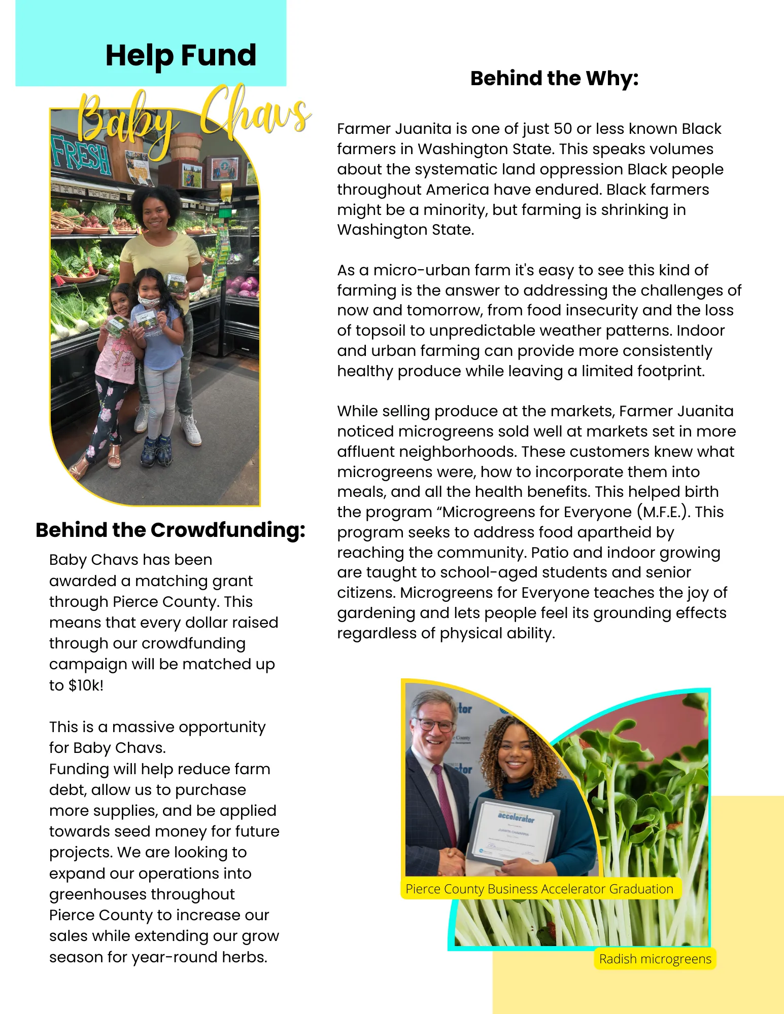 Baby Chavs is one of 50> Black owned farms in WA | IFundWomen