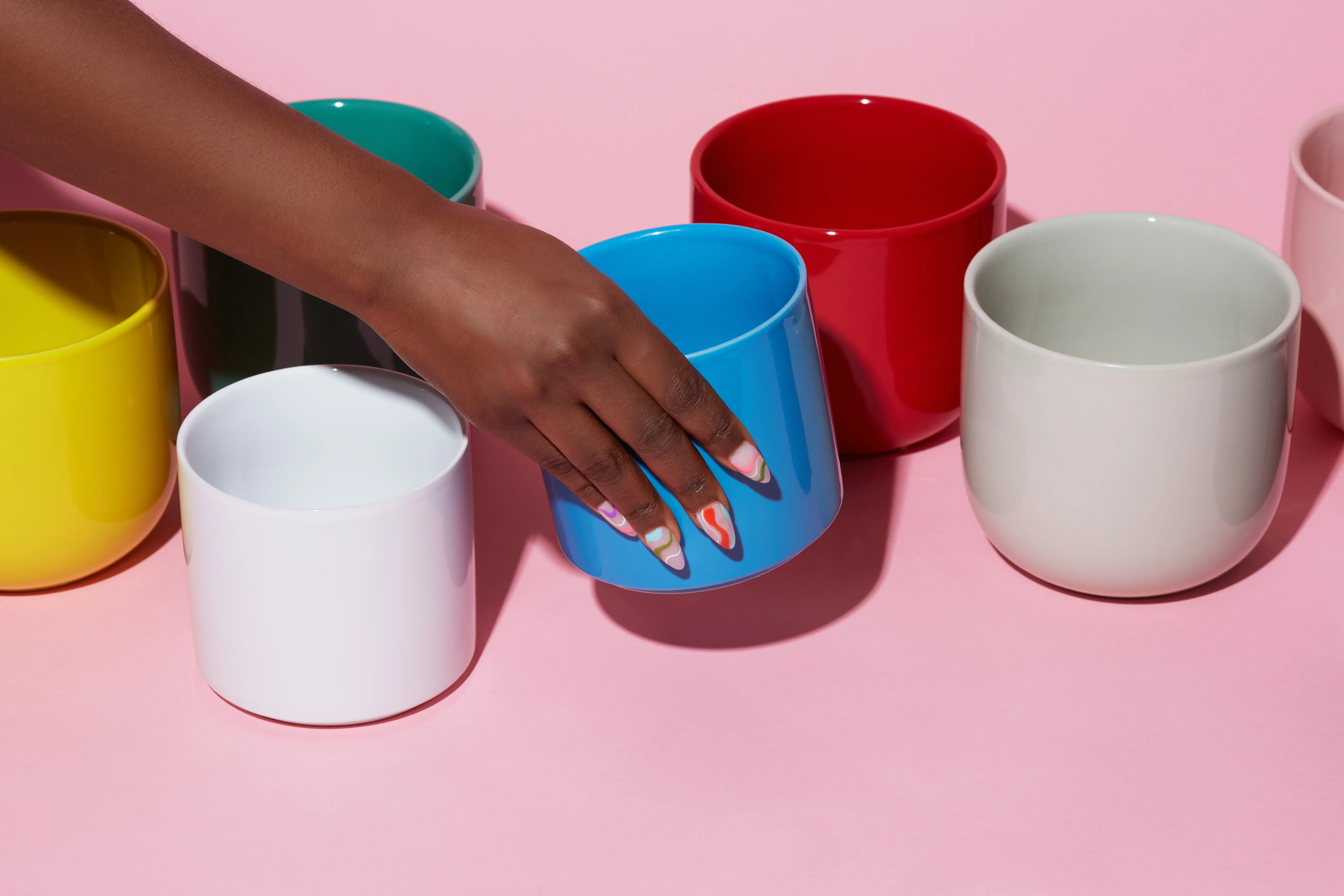 Palette Pots Colorful Planter Pots