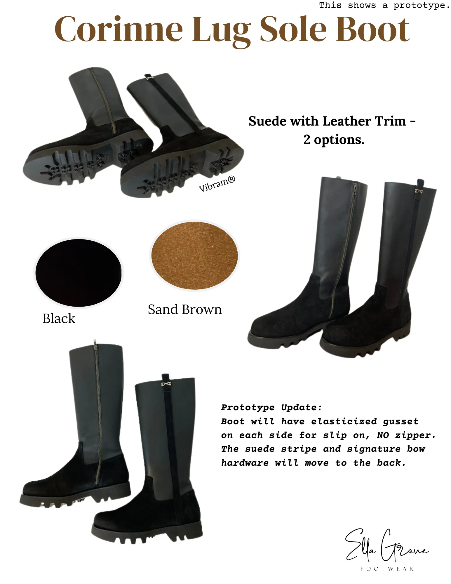 EGF Corinne Lug Sole Boot