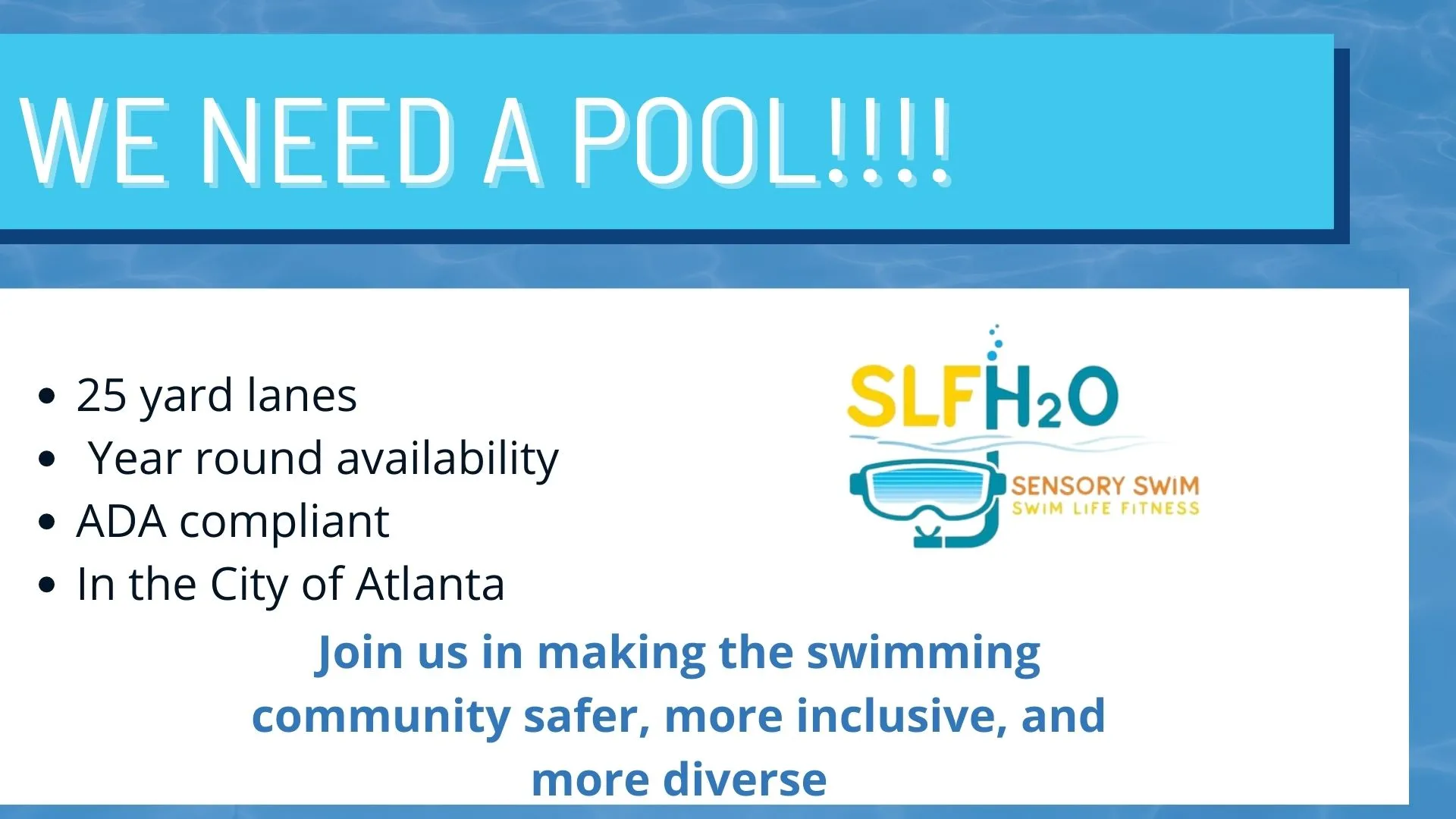 We Need a Pool