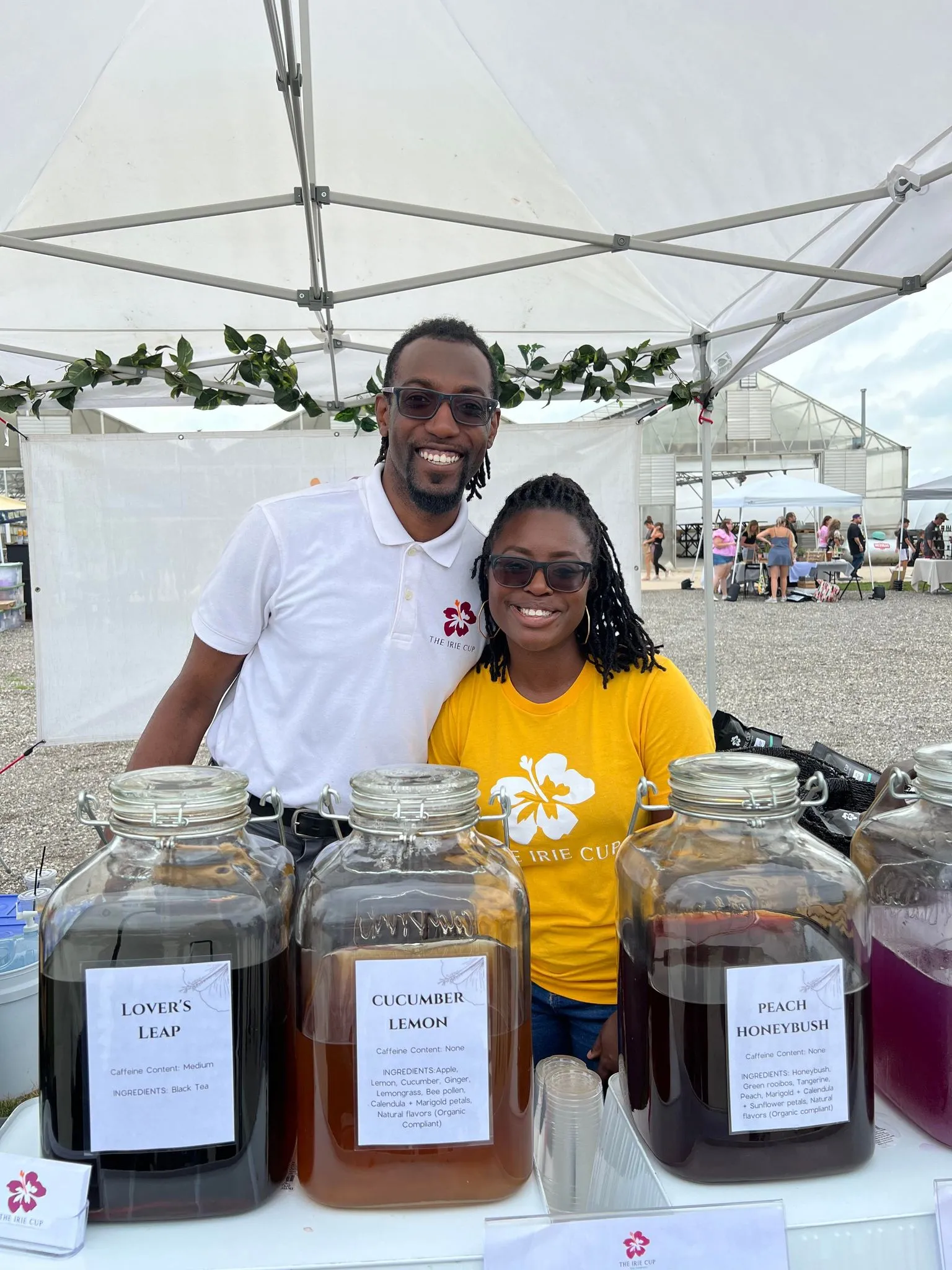 joe and Shanda at the market