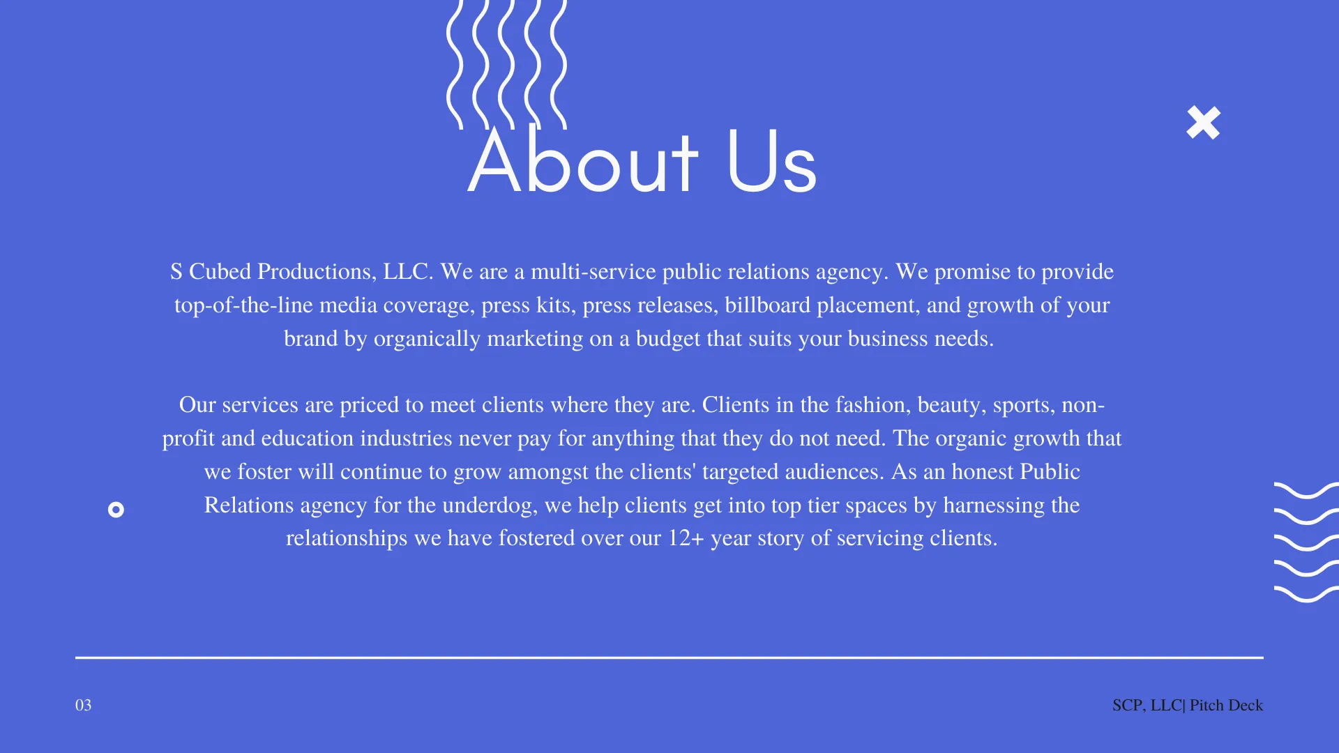 S Cubed Productions LLC
