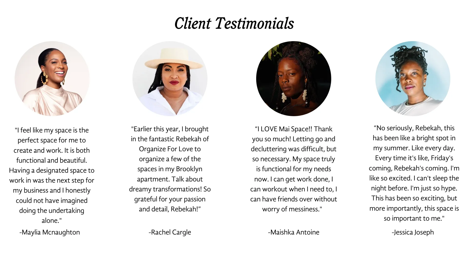 Client Testimonials