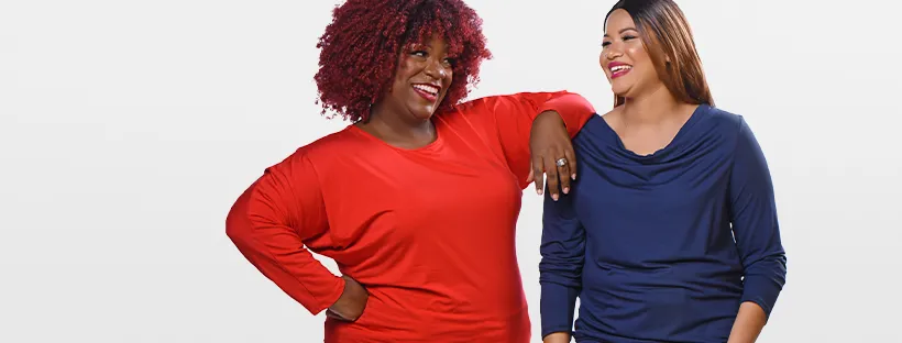 batwing and cowell neck tops