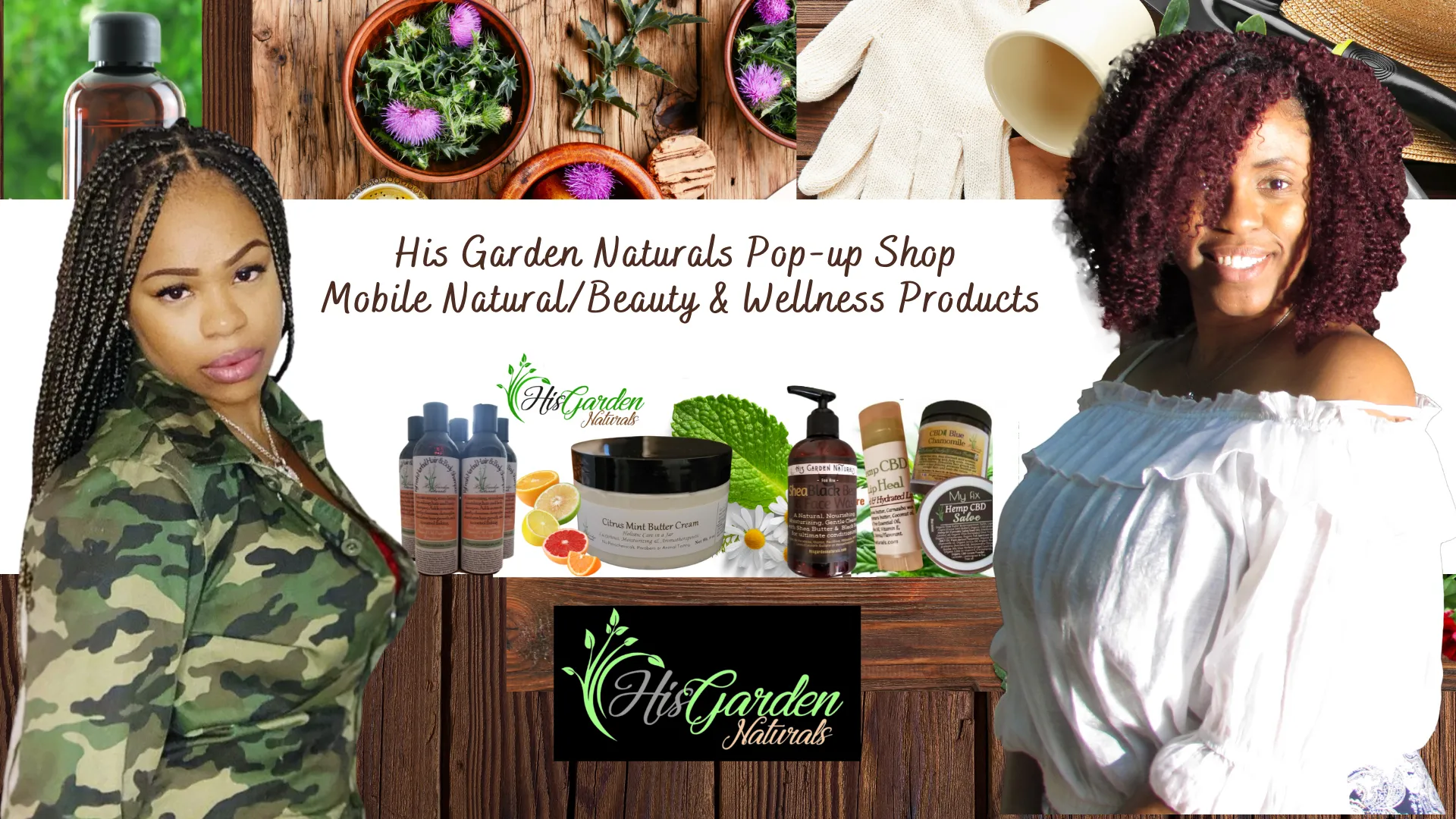 Featuring His Garden Naturals Vegan, Natural & Organic hair & skin care