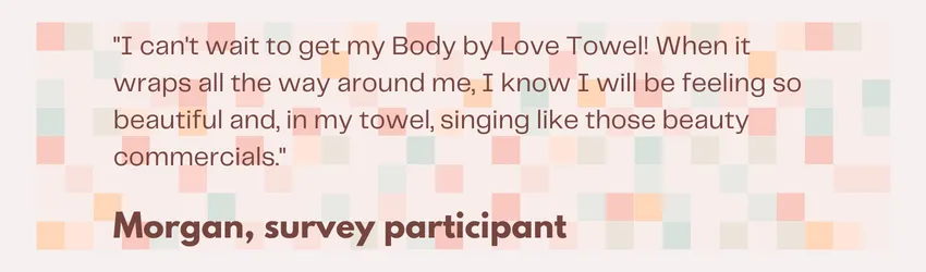 Body by Love Towel Quote 
