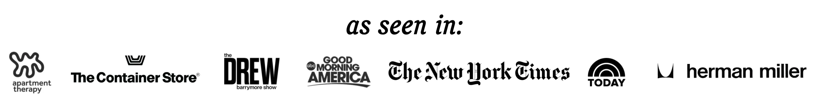 as seen in